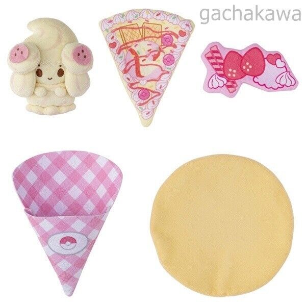 PSL Pokemon TAKARA TOMY Poke Peace  Alcremie Kuru Kuru Crepe stuffed toy - Image 3