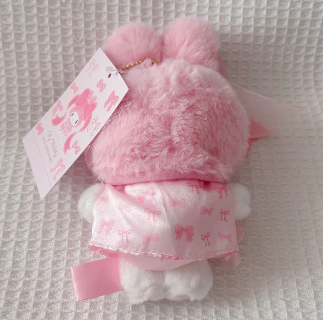 Sanrio My Melody Birthday 50th Anniversary Ribbon Princess Plush Mascot 2set /Free Shipping - Image 5